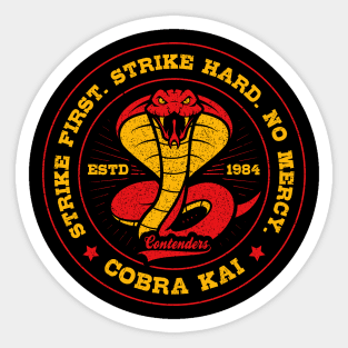 Cobra Kai No Mercy Logo Sticker